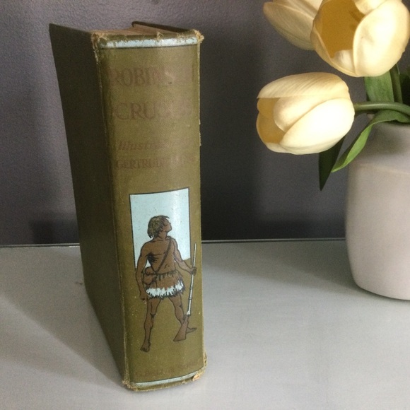 Antique 1909 Copy of Robinson Crusoe - Picture 2 of 7